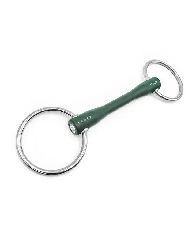 Fager Nicole Rubber Loose Ring for horse comfort and performance with gentle fit and clear communication.