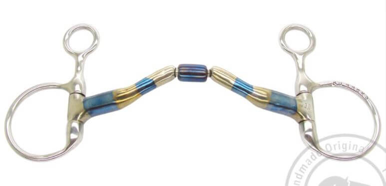 Bombers Ported Barrel Baucher - unique design with eggbutt rings and a fixed mouthpiece for comfort and control.