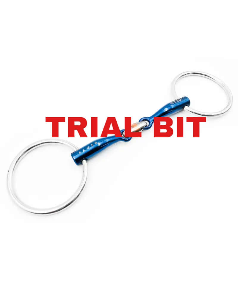 Fager Oscar Trial Bit - Lightweight Titanium Horse Bit